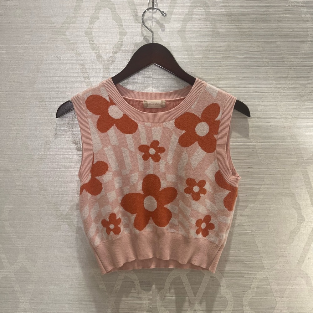 Altar’d State Knit Cropped Sweater Vest